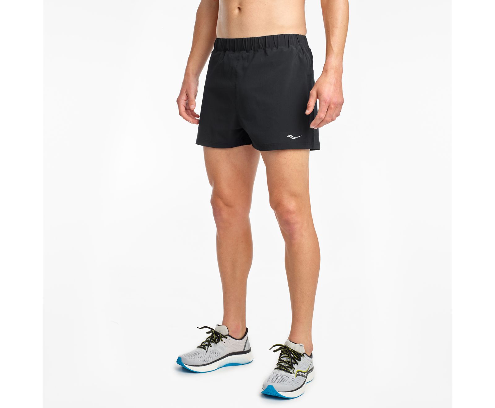 Saucony Outpace 3" Shorts Herr Svarta | Sverige 485JPQ